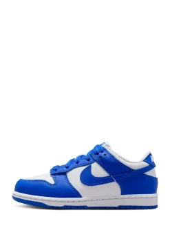 Blanc/bleu hyper royal - Nike Junior Dunk Low Trainers