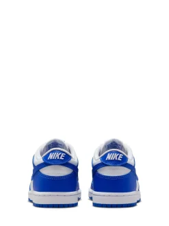 Blanc/bleu hyper royal - Nike Junior Dunk Low Trainers