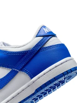 Blanc/bleu hyper royal - Nike Junior Dunk Low Trainers