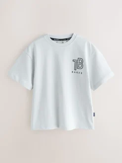 Blanc/bleu/gris - Lot de t-shirts Baker by Ted Baker Graphic Imprimé 3 Lot