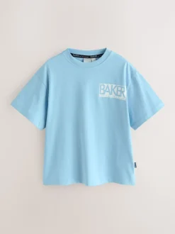 Blanc/bleu/gris - Lot de t-shirts Baker by Ted Baker Graphic Imprimé 3 Lot