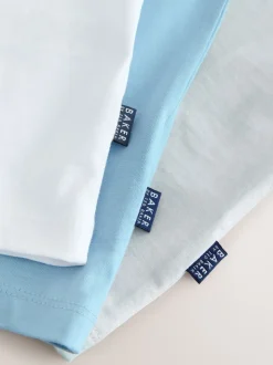 Blanc/bleu/gris - Lot de t-shirts Baker by Ted Baker Graphic Imprimé 3 Lot