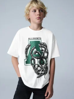 Blanc/Cadeux - SmallSaints T-shirt oversized Graphic Crew pour garçons