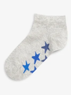 Blanc/Gris - Paquet de chaussettes de sport en coton riche 7