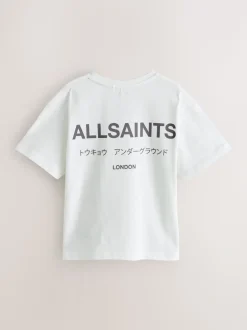 Blanc/Gris - T-shirt smALLSAINTS oversize en Coton à Col rond