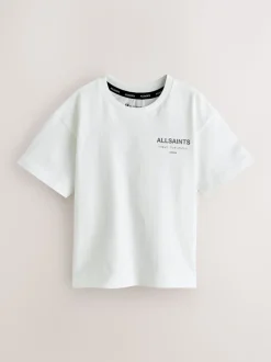 Blanc/Gris - T-shirt smALLSAINTS oversize en Coton à Col rond