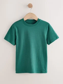 Blanc/Marine/Vert/Orange - Lot de 4 t-shirts à manches courtes (3-16 ans)