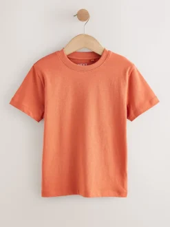 Blanc/Marine/Vert/Orange - Lot de 4 t-shirts à manches courtes (3-16 ans)