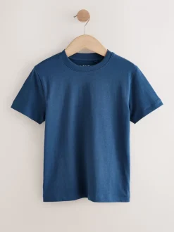 Blanc/Marine/Vert/Orange - Lot de 4 t-shirts à manches courtes (3-16 ans)