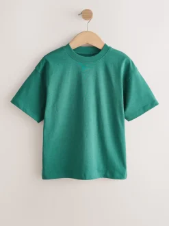 Blanc/Marine/Vert/Orange - Lot de 4 t-shirts à manches courtes (3-16 ans)