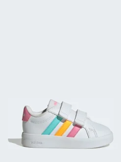 blanc/multicolore - adidas Grand Court 3.0 Baskets bébé