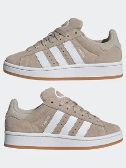 Blanc/Neutre - Baskets Adidas Original Campus 00s Lace Junior