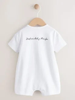 Blanc/Noir - Barboteuse Band bébé