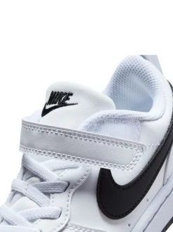 Blanc/Noir - Nike Baskets Junior Court Borough Low Recraft