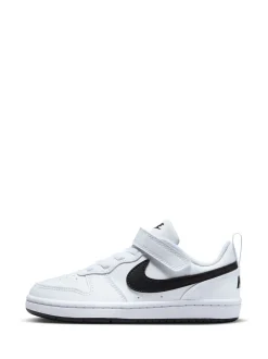 Blanc/Noir - Nike Baskets Junior Court Borough Low Recraft