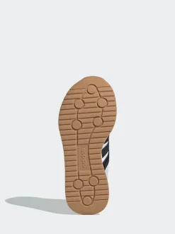 Blanc/Noir/Gris - adidas Run 70s 2.0 Baskets Dentelle Junior