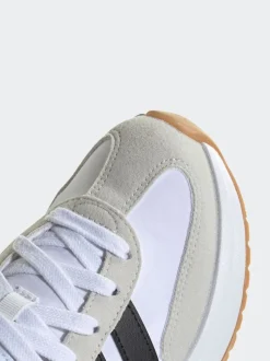 Blanc/Noir/Gris - adidas Run 70s 2.0 Baskets Dentelle Junior