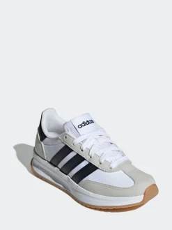 Blanc/Noir/Gris - adidas Run 70s 2.0 Baskets Dentelle Junior