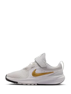 Blanc/Or - Nike Junior Star Tapis de couloir 5 Trainers