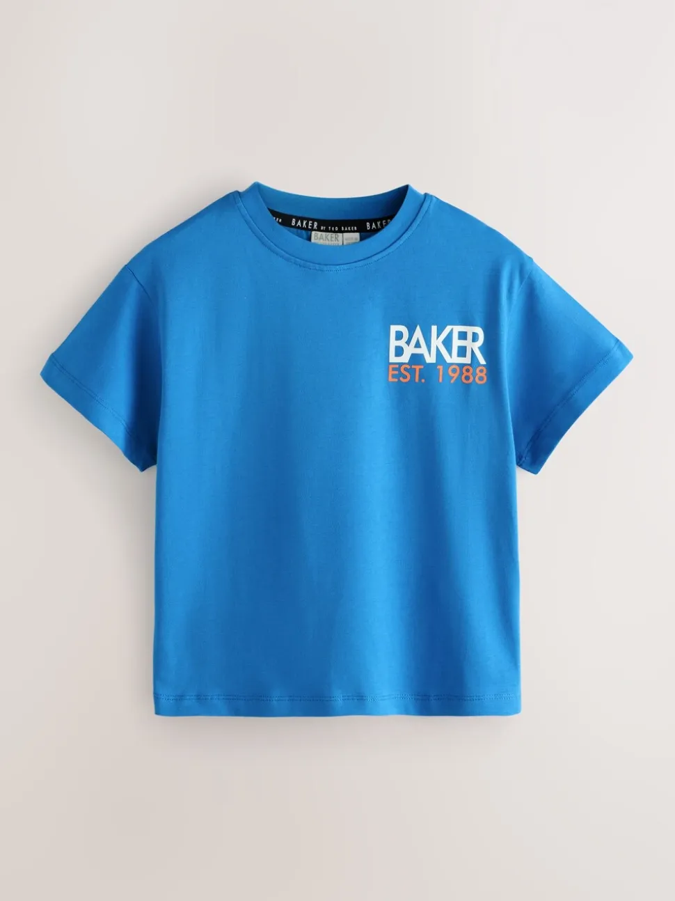 Blanc/Orange/Bleu/Marine - Lot de t-shirts Baker by Ted Baker Graphic Imprimé 5 Lot