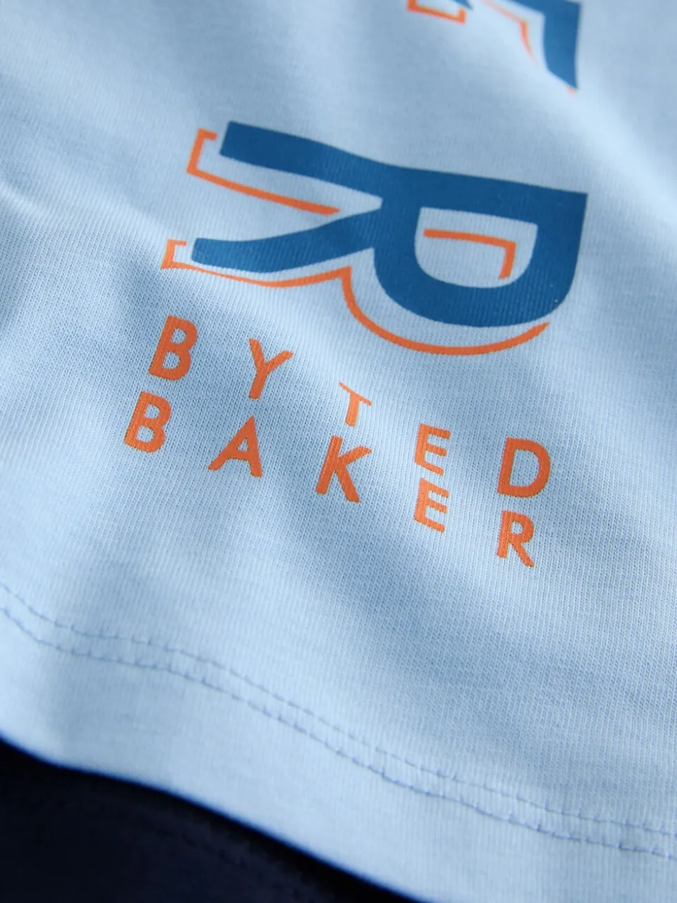 Blanc/Orange/Bleu/Marine - Lot de t-shirts Baker by Ted Baker Graphic Imprimé 5 Lot