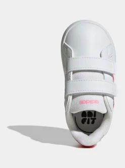 Blanc/Rose - adidas Grand Court 3.0 Baskets bébé