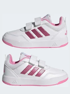 Blanc/Rose - adidas Tensaur Sport 3.0 Baskets enfant
