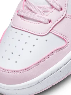 Blanc/Rose - Baskets Nike Youth Court Borough Low Recraft