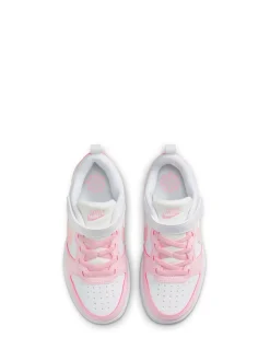 Blanc/Rose - Nike Baskets Junior Court Borough Low Recraft