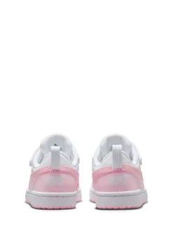 Blanc/Rose - Nike Baskets Junior Court Borough Low Recraft