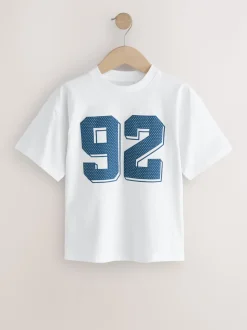 Blanc/vert/baies Varsity - Lot de 3 t-shirts à manches courtes à imprimé graphique décontractés (3-16ans)