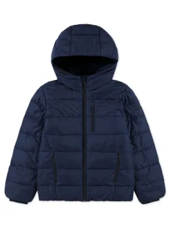 Bleu - Abercrombie & Fitch Doudoune mi-épaisse à logo