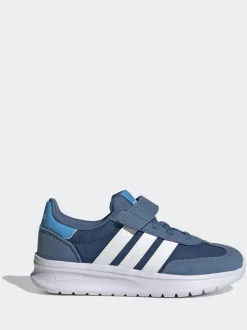 Bleu - adidas Run 70s 2.0 Baskets enfant à crochets et boucles