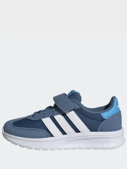 Bleu - adidas Run 70s 2.0 Baskets enfant à crochets et boucles