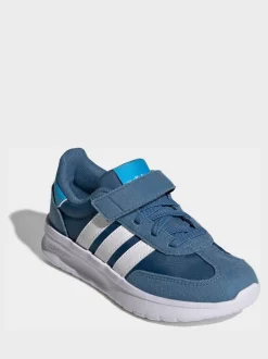 Bleu - adidas Run 70s 2.0 Baskets enfant à crochets et boucles