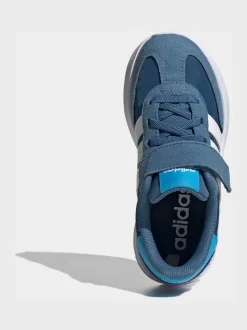 Bleu - adidas Run 70s 2.0 Baskets enfant à crochets et boucles