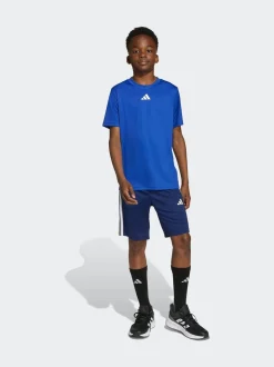 Bleu - adidas Train Essentials Ensemble T-shirt et short à 3rayures pour enfant