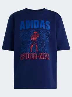 Bleu - adidas T-shirt Marvel Spider-Man Little Kids