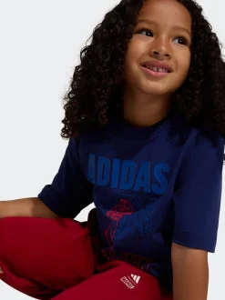 Bleu - adidas T-shirt Marvel Spider-Man Little Kids