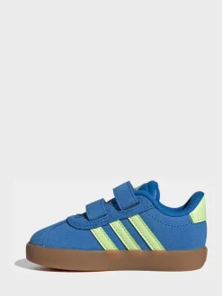 Bleu - adidas Vl Cour 3.0 Baskets bébé à crochets et boucles