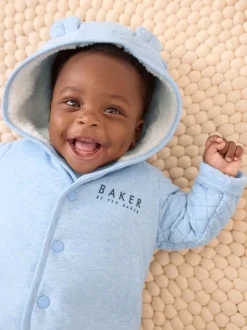 Bleu - Baker by Ted Baker ensemble 3 pièces t-shirt et pantalon matelassé