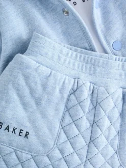 Bleu - Baker by Ted Baker ensemble 3 pièces t-shirt et pantalon matelassé