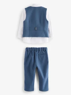 Bleu - Baker by Ted Baker Ensemble Gilet Chemises et Pantalons