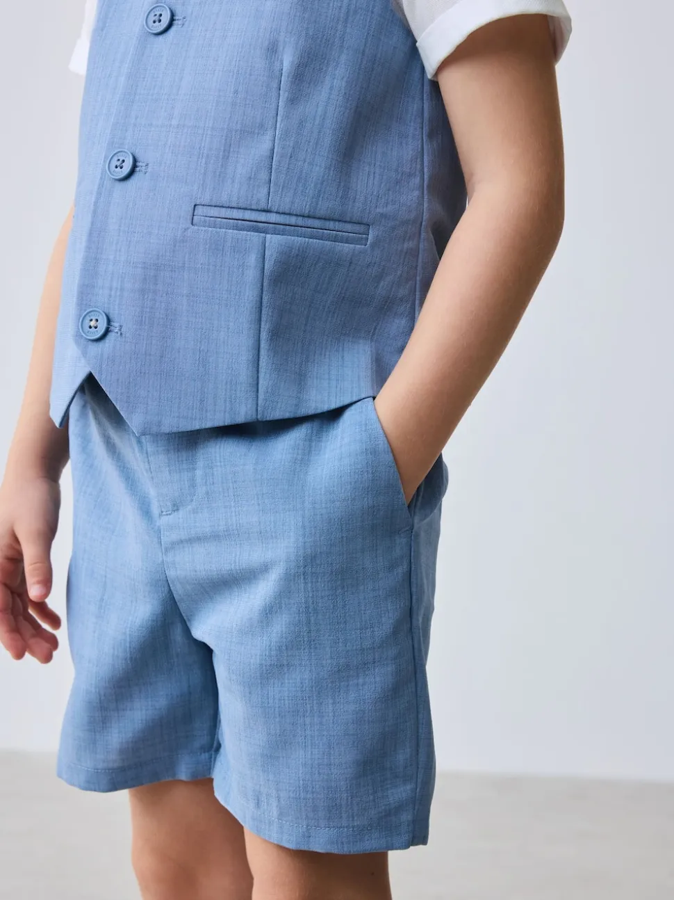 Bleu - Baker by Ted Baker Ensemble chemise, gilet et short