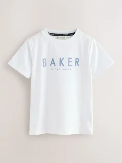 Bleu - Baker by Ted Baker ensemble 3 pièces T-shirt, veste et pantalons texturés