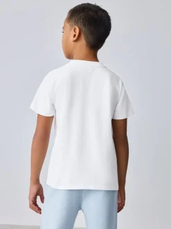 Bleu - Baker by Ted Baker ensemble 3 pièces T-shirt, veste et pantalons texturés