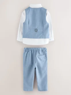 Bleu - Baker by Ted Baker Ensemble Gilet Chemises et Pantalons
