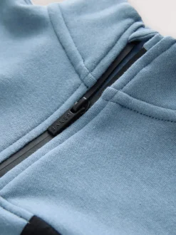 Bleu - Baker by Ted Baker Ensemble Sweat-shirt et joggeurs à col zippé et col cheminée