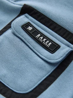 Bleu - Baker by Ted Baker Ensemble Sweat-shirt et joggeurs à col zippé et col cheminée