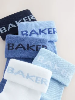 Bleu - Baker by Ted Baker Bébé Chaussettes 5 Lot